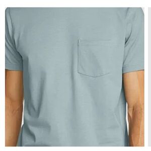 Teal Eddie Bauer Short Sleeve Tee with Crew Neck and Relaxed Fit